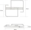 ZMH Deckenlampe LED Deckenleuchte Wohnzimmer 35W Dimmbar Wohnzimmerlampe Modern mit Fernbedienung Weiß Schlafzimmerlampe aus Metall Quadratisch Design Lampe für Schlafzimmer Küche flur Bild 5