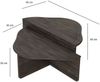 Dmora Wohnzimmertisch Emiri, Niedriger Wohnzimmertisch, Kaffeeregal, Couchtisch für Sofa, 90x90h40 cm, Anthrazit Bild 3