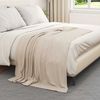 vidaXL Überwurfdecke Beige 170 x 130 cm Fleece 42017005 Bild 3