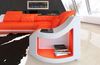 Ecksofa Genua L Form - Kunstleder - orange-weiß - Rechts Bild 4