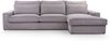 AX LIVING Ecksofa grau Calvello Cord L Form Sofa 308 cm Breite R Bild 2