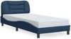vidaXL Bettgestell ohne Matratze "Hvar" Blau 90x200 cm Stoff 3207750 Bild 2