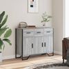 vidaXL Sideboard Grau Sonoma 97x32,5x74,5 cm Holzwerkstoff 848562 Bild 3