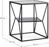 Couchtisch Hydra aus Metall Schwarz, 40x40 cm Bild 2