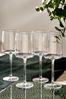 Next Weinglas Abgewinkelte Weingläser, 4-tlg, Glas Bild 1