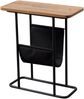 Beistelltisch Bov 64 x 55 x 24 cm Schwarz / Walnuss-Optik [en. casa] Bild 3