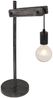 Tischleuchte, Metall, schwarz-matt, Holz, verstellbar, H 56,5 cm Bild 5