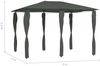 vidaXL Pavillon mit Pfostenabdeckungen 3x4x2,6 m Anthrazit 160 g/m² 313613 Bild 4