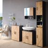 Vicco 'Irma' Badschrank mit 2 Türen und 6 Fächer, Holz, 192 x 30 x 30 cm, Braun Bild 4
