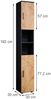Vicco 'Irma' Badschrank mit 2 Türen und 6 Fächer, Holz, 192 x 30 x 30 cm, Braun Bild 3