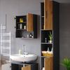 Vicco 'Irma' Badschrank mit 2 Türen und 6 Fächer, Holz, 192 x 30 x 30 cm, Braun Bild 5