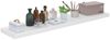 vidaXL Schweberegal Hochglanz-Weiß 120x23,5x3,8 cm MDF 323757 Bild 3