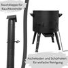 Ø40 Uchag 2mm Stahl Utschak mit Schornstein Abzugsrohr Utschag Campingofen Feuerstelle Feldküche Außenküche Eintopfofen Gulaschkanone Bild 2