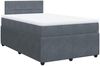 vidaXL Boxspringbett mit Matratze Dunkelgrau 120x190 cm Samt 3287687 Bild 2