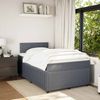 vidaXL Boxspringbett mit Matratze Dunkelgrau 120x190 cm Samt 3287687 Bild 3