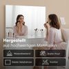 Bellamio 'Livny' Schminktisch mit Spiegel, mit 5 Schubladen, beidseitig montierbar, weiß Hochglanz, 80x53x110 cm, Wandspiegel aus HD-Glas (mit Wandbefestigung) Bild 5
