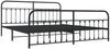 vidaXL Bettgestell mit Kopf- und Fußteil Metall Schwarz 200x200 cm 352603 Bild 3
