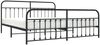 vidaXL Bettgestell mit Kopf- und Fußteil Metall Schwarz 200x200 cm 352603 Bild 5