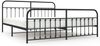 vidaXL Bettgestell mit Kopf- und Fußteil Metall Schwarz 200x200 cm 352603 Bild 2
