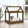 vidaXL Hundebett 71 x 55 x 70 cm Massivholz Kiefer, Honigbraun Bild 3