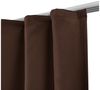 Beautissu Vorhang 2er Set Thermovorhang Gardine Braun Amelie TK, 140x245cm, Vorhang isolierend Kälte- & Hitzeschutz Universalband Verdunkelnd Bild 3
