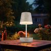 2x LED Tischleuchte, Solar, verstellbar, sandfarben, H 25 cm Bild 2