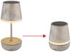 2x LED Tischleuchte, Solar, verstellbar, sandfarben, H 25 cm Bild 5