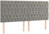 vidaXL Boxspringbett mit Matratze Hellgrau 180x200 cm Samt 3138037 Bild 5