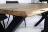 Esstisch Baumkante Massiv Mango naturfarben 200 x 100 schwarz X-Gestell Tiger 136790407 Bild 4