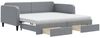 vidaXL Tagesbett Ausziehbar mit Schubladen Hellgrau 100x200 cm Stoff 3196875 Bild 2