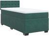 vidaXL Boxspringbett mit Matratze Dunkelgrün 90x200 cm Samt 3286213 Bild 2