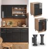 Küchenunterschrank Fame-Line Anthrazit Hochglanz 60 cm mit Schublade, AP Marmor Vicco Bild 2
