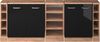 Dachschrägenschrank-Set Rion Schwarz Hochglanz 210 cm 5er Set Schrankkorpuss 60 cm Tiefe Vicco Bild 4
