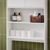 SoBuy BZR165-W Badezimmer-Hochschrank, MDF, Lackiert, Weiß, 65 x 182 x 20 cm Bild 5