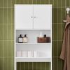 SoBuy BZR165-W Badezimmer-Hochschrank, MDF, Lackiert, Weiß, 65 x 182 x 20 cm Bild 4
