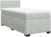 vidaXL Boxspringbett mit Matratze Hellgrau 80x200 cm Samt 3286162 Bild 2