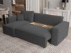 Ecksofa Schlafsofa Sofa ADARA in Stoff Poso Dunkelgrau Ottomane Links Bild 4