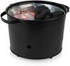 Princess Elektro- oder Holzkohlegrill mit Grillzange , Metall Schwarz, 32cm 1400 Watt Bild 5