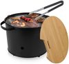 Princess Elektro- oder Holzkohlegrill mit Grillzange , Metall Schwarz, 32cm 1400 Watt Bild 2