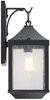Außenleuchte, Wandlampe, ALU Glas, Schwarz, H 45 cm Bild 2