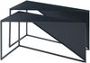 Satztisch Kungsör 2er Set Metall Schwarz [en. casa] Bild 2