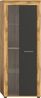 xonox. home Wohnen Jam X8BN1T10 Vitrine Glasvitrine Dekoschrank Glas-Kommode in Wotan Eiche Melamin/grau Nachbildung, ca. B/H/T: 60 x 159 x 35 cm Bild 2