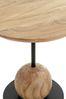 Beistelltisch >54971< in akazie, schwarz - 45x40 (HxD) Bild 5