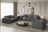 Sofa Designersofa CELES 2-Sitzer in Stoff Scala Grau Bild 2