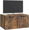 vidaXL Wandmontierter TV-Schrank Geräucherte Eiche 59,5 x 41 x 30 cm 898680 Bild 2