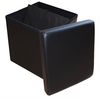 style home Sitzhocker faltbare Sitzbank mit Stauraum, 38*38*38cm (Aufbewahrungsbox mit Deckel, gepolstert Sitzwürfel Fußhocker, Sitztruhe aus Kunstleder), für Wohnzimmer Schlafzimmer, Schwarz Bild 2