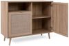 Finori Bali 01A Kommode, Dekor Sonoma Eiche / Dekor Rafia Motivdruck | Kommode für Wohnzimmer | Maß: B x H x T ca. 101,4 x 87 x 40 cm | Kommode mit 2 Rahmentüren, 1 Einlegeboden und 1 offenes Fach Bild 4