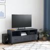 vidaXL TV-Schrank Anthrazit 100,5x39x43,5 cm Stahl 846694 Bild 3