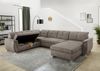 Job 'Livorno KPL' Wohnlandschaft, Microfaser bedruckt hellbraun Bild 3
