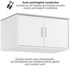 mokebo Aufsatzschrank Der Hochstapler (für extra viel Stauraum) Schrankaufsatz für Kleiderschrank 'Der Grenzenlose' in Weiß Bild 2